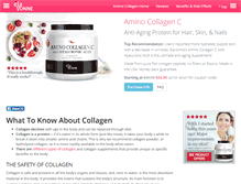 Tablet Screenshot of amino-collagen.com